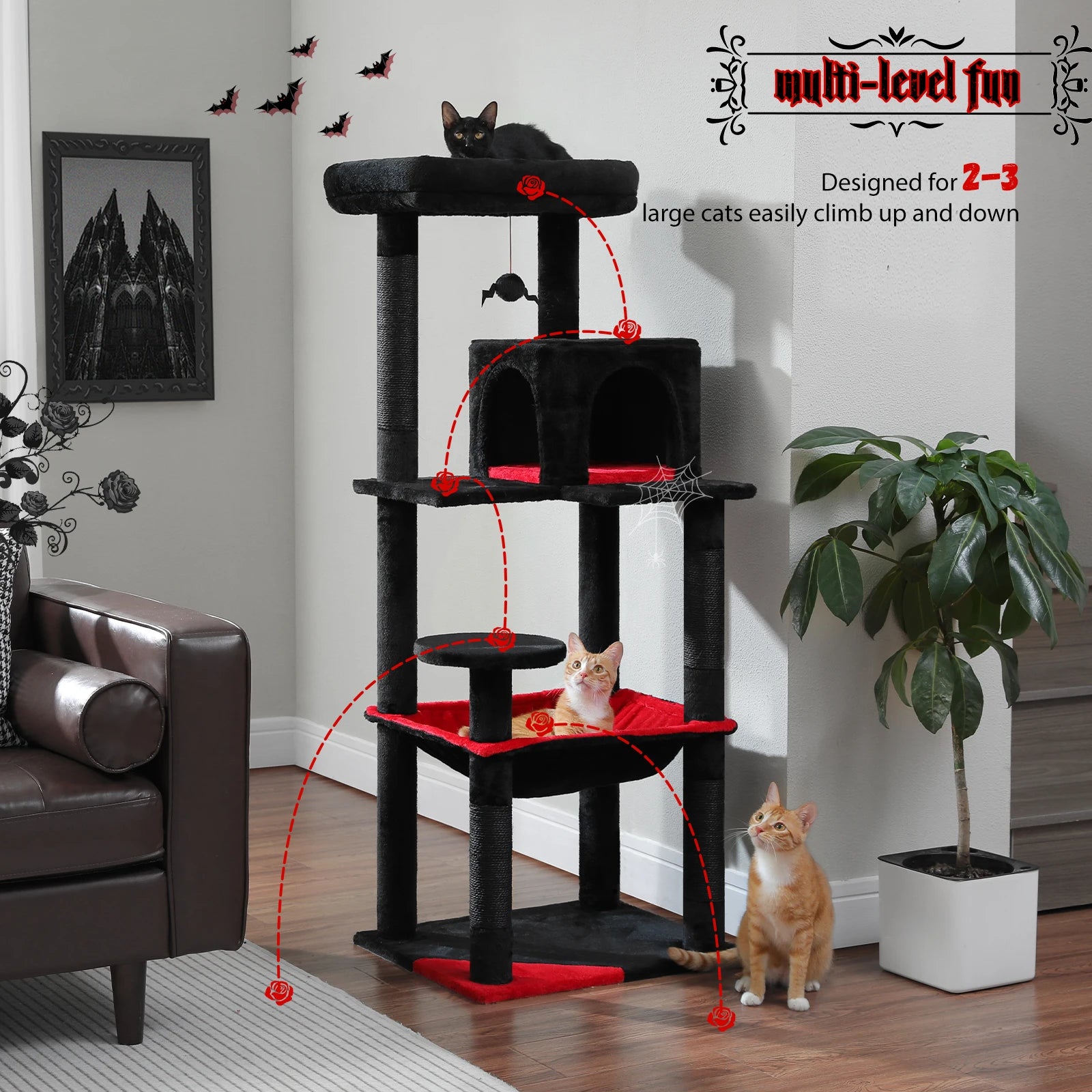 MyPurePaw™ 5-Level Luxury Cat Tower
