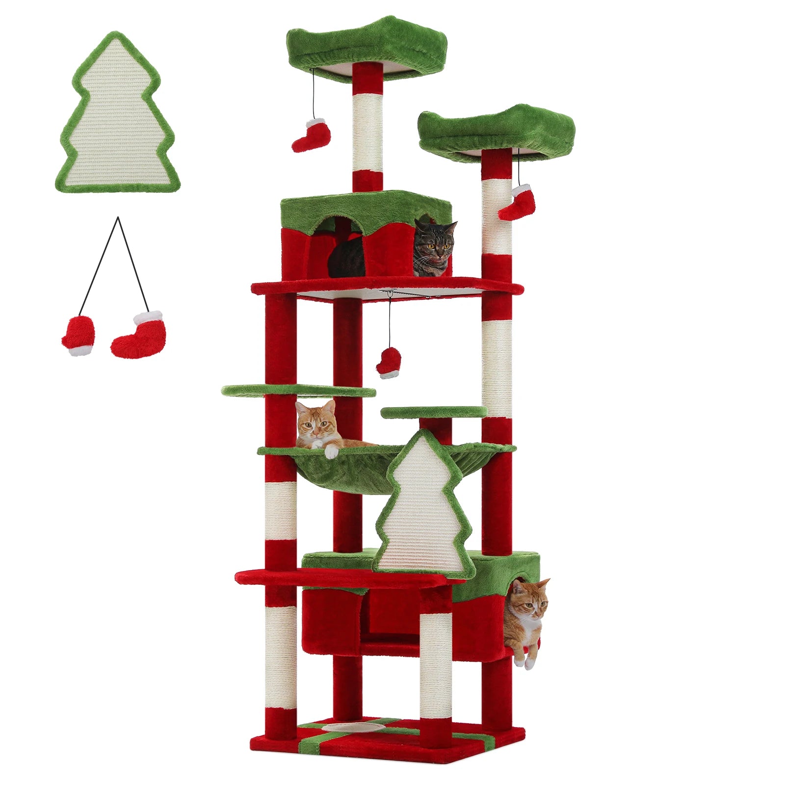 Christmas Cat Tower