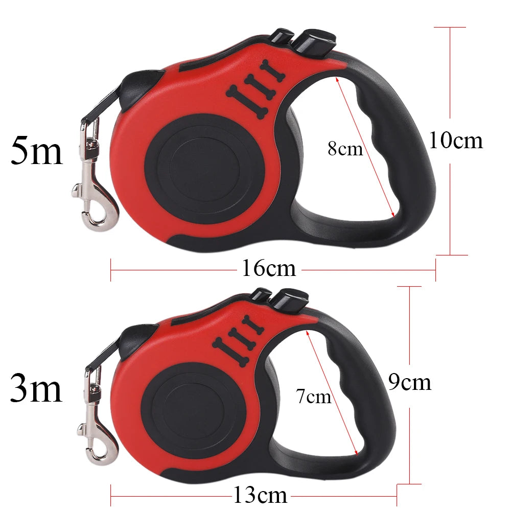 Heavy Duty Retractable Dog Leash - 16ft Automatic Extension for Pets