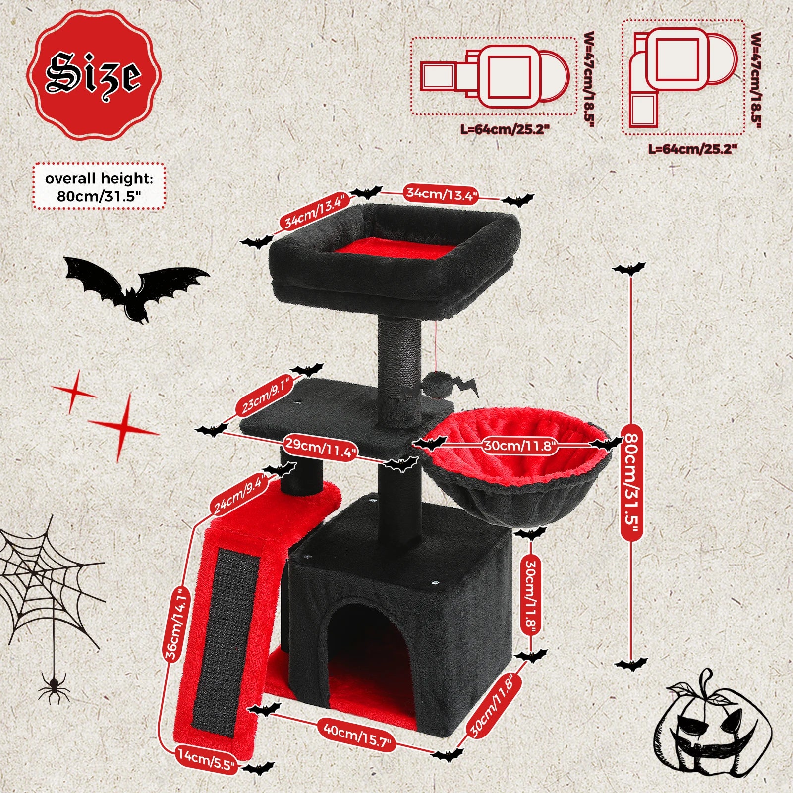 MyPurePaw™ Compact Cat Activity Tree